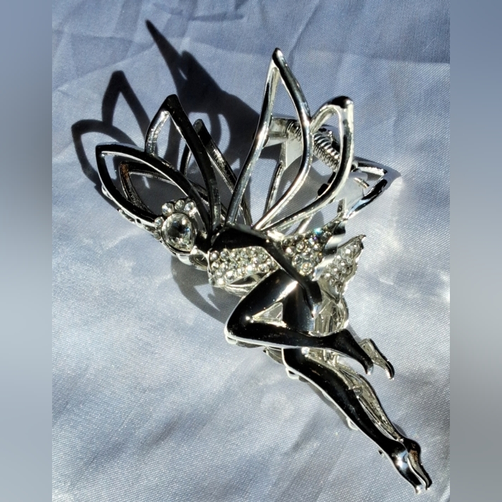 Elegant Silver Fairy Hair Claw